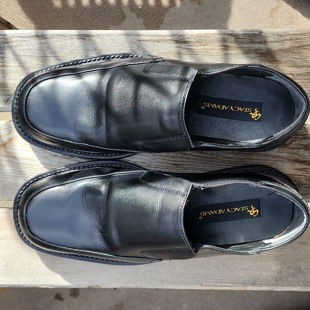 Stacy Adams Douglas Shoes Black Size 10.5